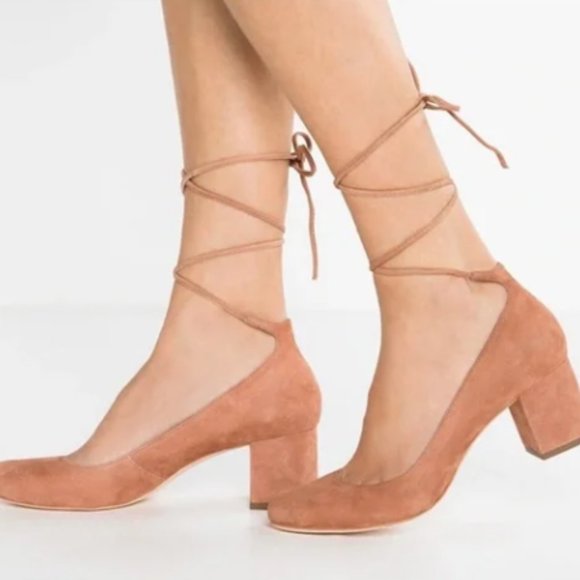 Loeffler Randall Suede Lace Pumps - Picture 1 of 5